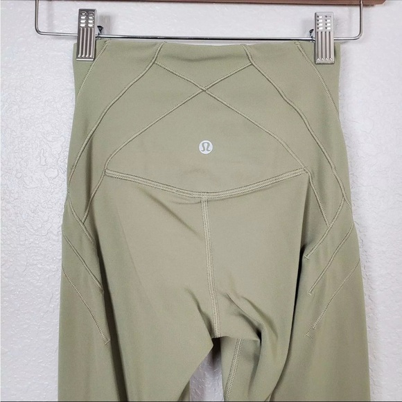 Lululemon Nulu Fold Yoga High-Rise Crop 23" RoseMary Green size 6 - Picture 7 of 14